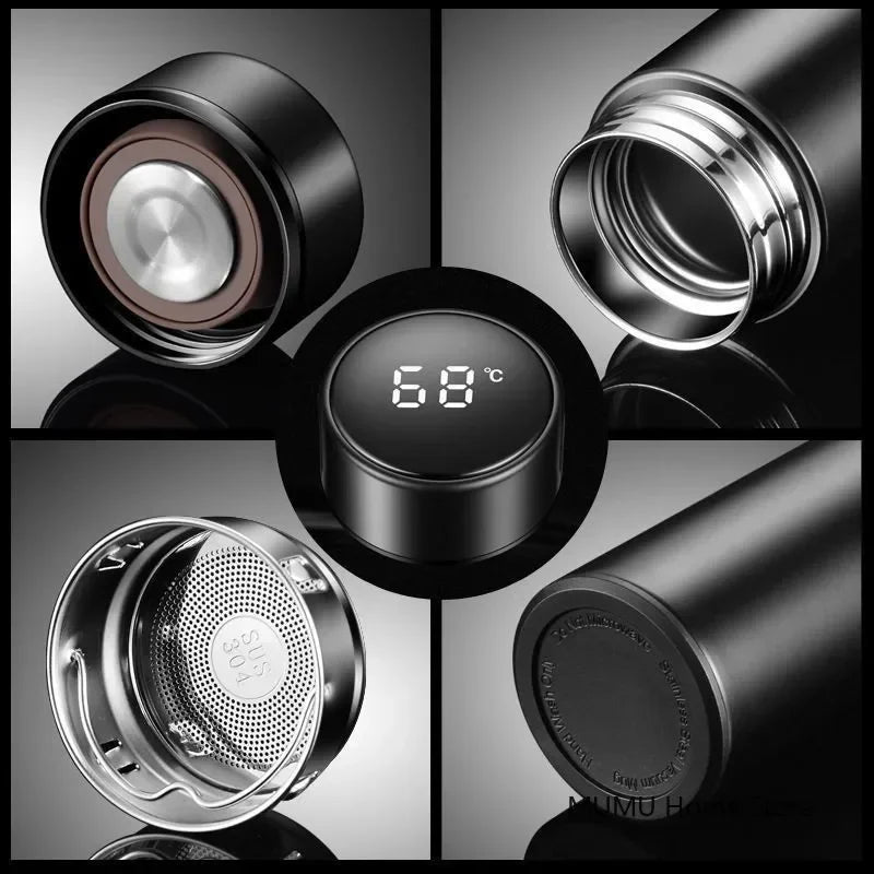 SmartSip™ – 500ML Smart Temperature Display Thermos Bottle
